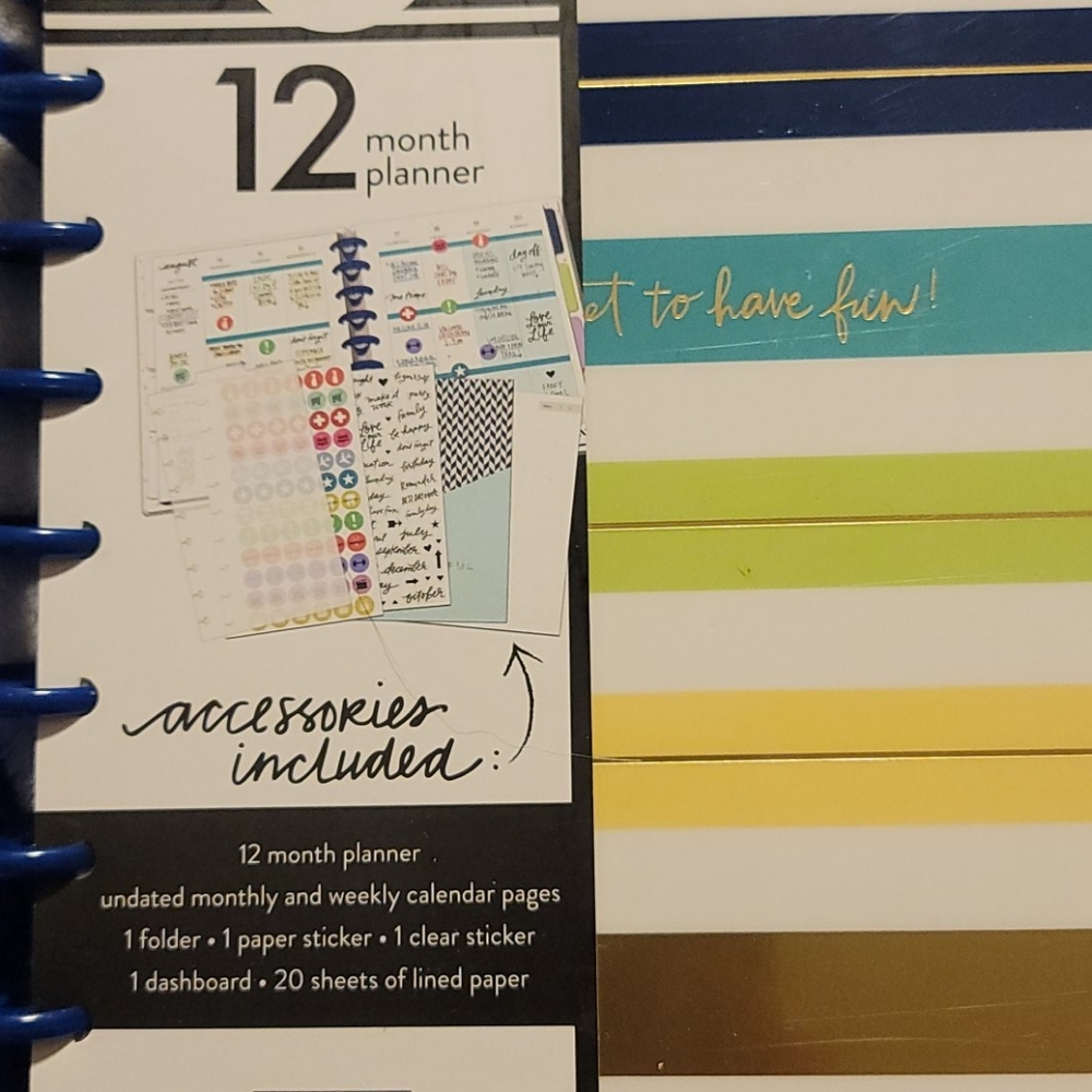 Undated happy planner